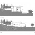 Casa en Llavaneras / Soler - Morató Arquitectos corte transversal y elevación oeste