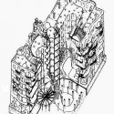 AD Classics: Casa Milà / Antoni Gaudí Axonométrica Seccional (vía greatbuildings.com)